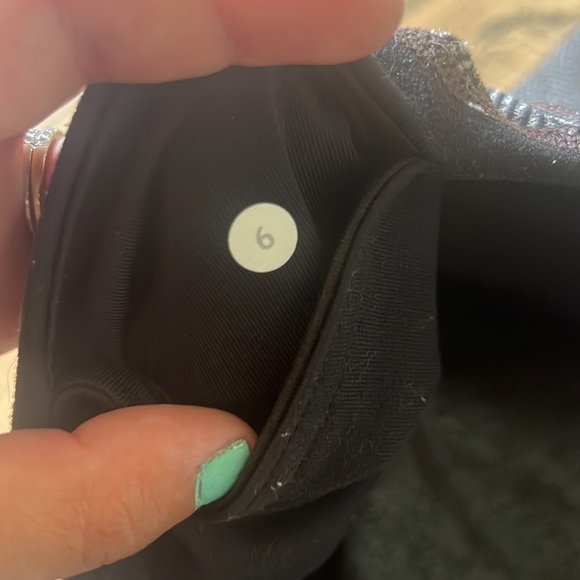 LULULEMON Women Gray HEATHERED HERRINGBONE Wunder Under LOW RISE TIGHTS SZ 6 - Picture 7 of 7